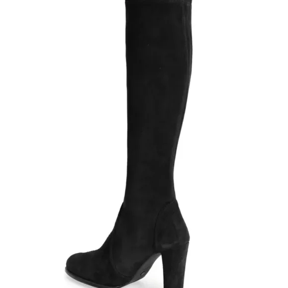 Stuart Weitzman Highland Over-the-Knee Boot Suede Black -8 - Picture 4 of 9